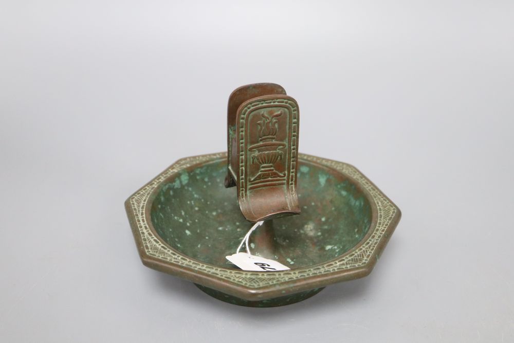 A bronze Tiffany & Co ashtray / matchbox holder